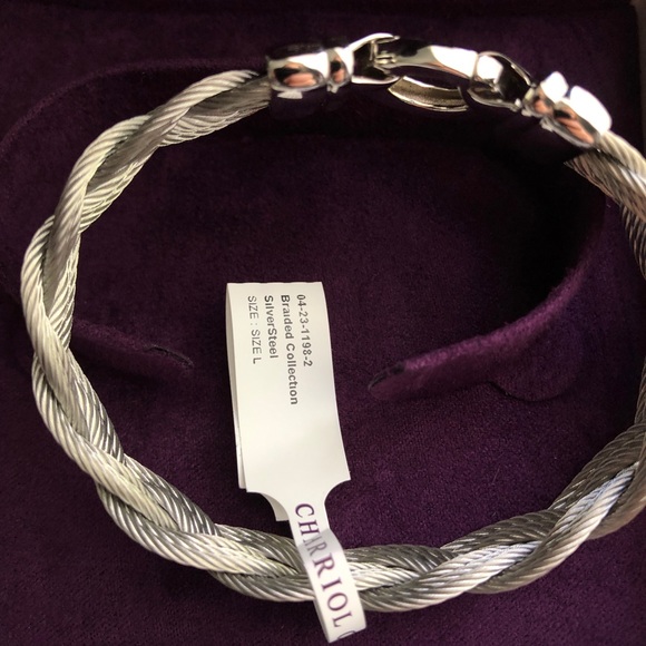 CHARRIOL Sterling Silver Braided Bracelet - Picture 5 of 9